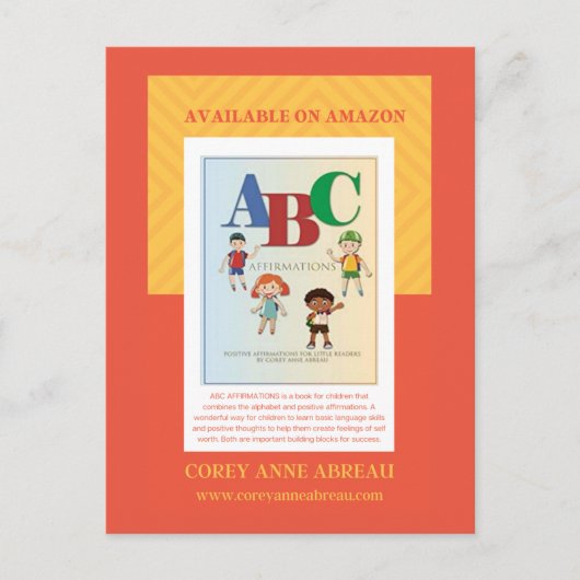 CARTE POSTALE D'AFFIRMATIONS ABC (Devant)