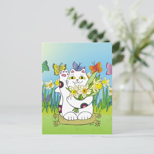 Carte Postale Daffodil Neko (Debout devant)
