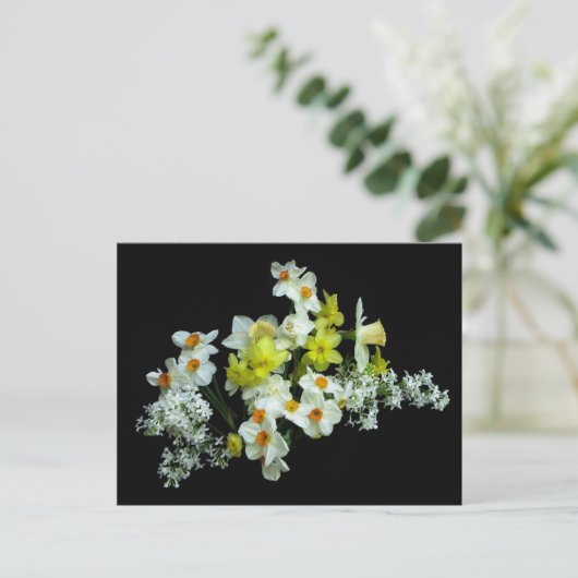 Carte Postale Daffodiles et Lilacs (Debout devant)