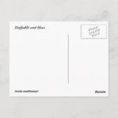 Carte Postale Daffodiles et Lilacs (Dos)