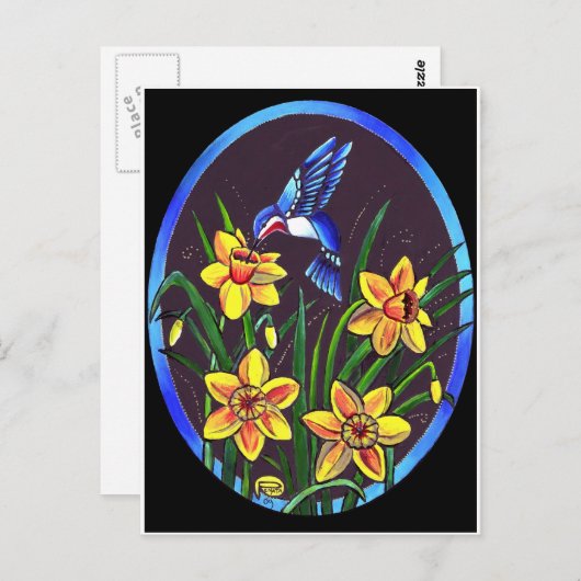 CARTE POSTALE DAFFODILS (Devant / Derrière)