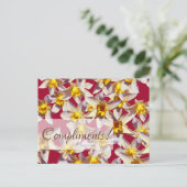 Carte Postale Daffodils floral Custom Grey Card (Debout devant)