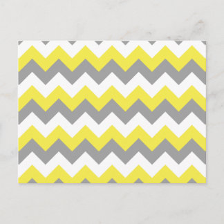 Carte Postale Daffodique gris et blanc Zigzag 2