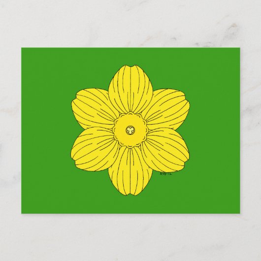 Carte Postale Daffodique héraldique (Devant)