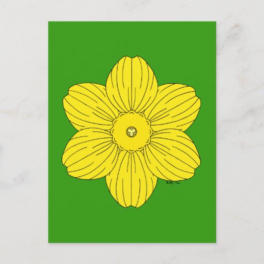 Carte Postale Daffodique héraldique (Devant)