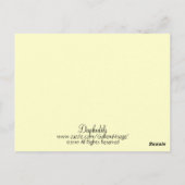 Carte Postale Daffodiques (Dos)