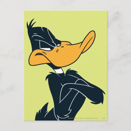Carte Postale DAFFY DUCK™ avec bras croisés (Devant)