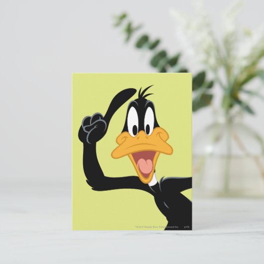 Carte Postale DAFFY DUCK™ avec une excellente idée (Debout devant)