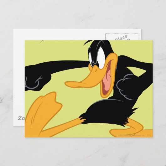 Carte Postale DAFFY DUCK™ Balayage d'un poinçon (Devant / Derrière)