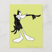 Carte Postale DAFFY DUCK™ Choqué et Pointing (Devant)
