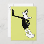 Carte Postale DAFFY DUCK™ penché contre un mur (Devant / Derrière)