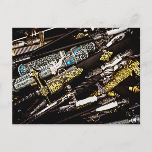 Carte Postale Dagers, Dirks et Sabres (Devant)