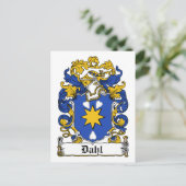Carte Postale Dahl Family Crest (Debout devant)