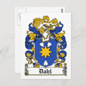 Carte Postale Dahl Family Crest (Devant / Derrière)