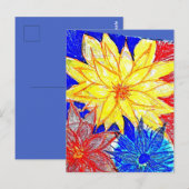 Carte Postale Dahlia  (Devant / Derrière)