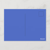 Carte Postale Dahlia Bleu  (Dos)