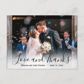 Carte Postale Dahlia Purple Lavender Mariage Floral Merci