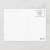 Carte Postale Dahlia (rouge) (Dos)