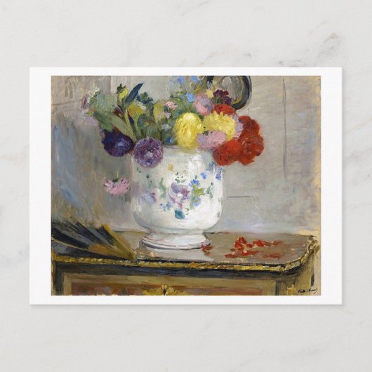 Carte Postale Dahlias Berthe Morisot Art (Devant)