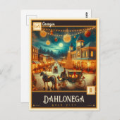 Carte Postale Dahlonega, Géorgie | VINTAGE (Devant / Derrière)