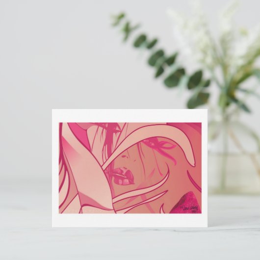 Carte postale d'aide (Debout devant)