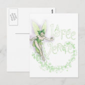 Carte Postale Dainty Absinthe La Fee Verte III (Devant / Derrière)