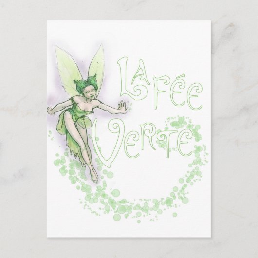 Carte Postale Dainty Absinthe La Fee Verte III (Devant)