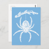 Carte postale Dainty Blue Spider (Devant / Derrière)