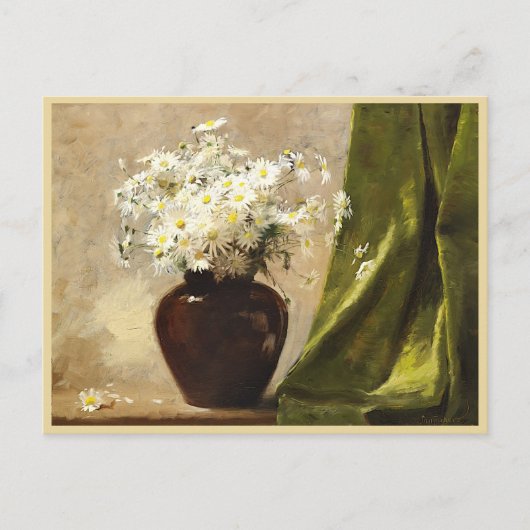 Carte Postale Daisées dans un vase, Paul Fisher (Devant)