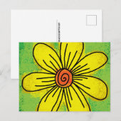 CARTE POSTALE DAISY ART POSTCARD (Devant / Derrière)