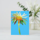 Carte Postale Daisy Blue Fleur d'Art Moderne (Debout devant)