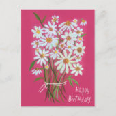 Carte Postale Daisy Bouquet Joyeux anniversaire (Devant)