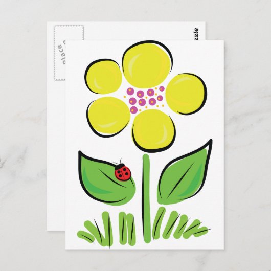 Carte Postale Daisy Bug (Devant / Derrière)