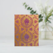 Carte Postale Daisy Damask, MÉTAL BRUSÉ (Debout devant)