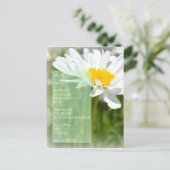 Carte Postale Daisy Dream Poem Inspiration Post Card (Debout devant)