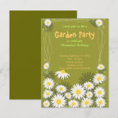Carte Postale Daisy Garden Anniversaire Fête Invitation (Devant / Derrière)