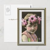 Carte Postale Daisy Girl (Devant / Derrière)