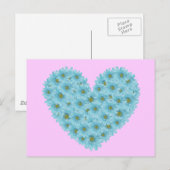 Carte Postale Daisy Heart (Devant / Derrière)