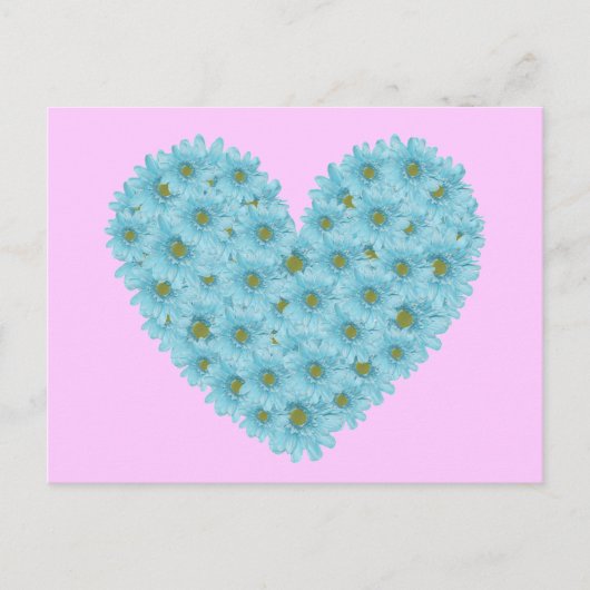 Carte Postale Daisy Heart (Devant)