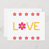 Carte Postale Daisy Love Vintage (Devant / Derrière)