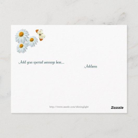 Carte Postale Daisy Meadow (Dos)