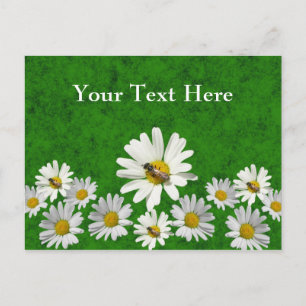 Carte Postale Daisy postcard template