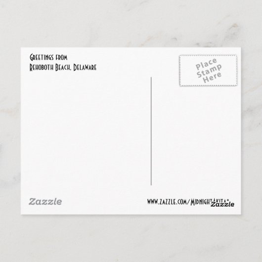 Carte postale Daisy Rehoboth Beach (Dos)