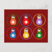 Carte Postale Daisyflower Matryoshka (Devant)