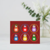 Carte Postale Daisyflower Matryoshka (Debout devant)
