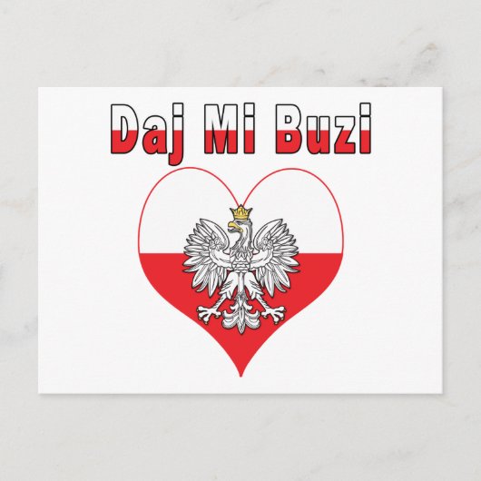 Carte Postale Daj Mi Buzi Eagle Heart (Devant)