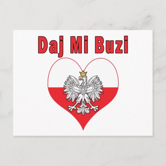 Carte Postale Daj Mi Buzi Eagle Heart (Devant)