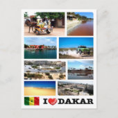 Carte Postale Dakar I Love - Sénégal - (Devant)