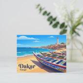 Carte Postale Dakar Sénégal (Debout devant)