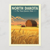 Carte Postale Dakota du Nord vintage (Devant)